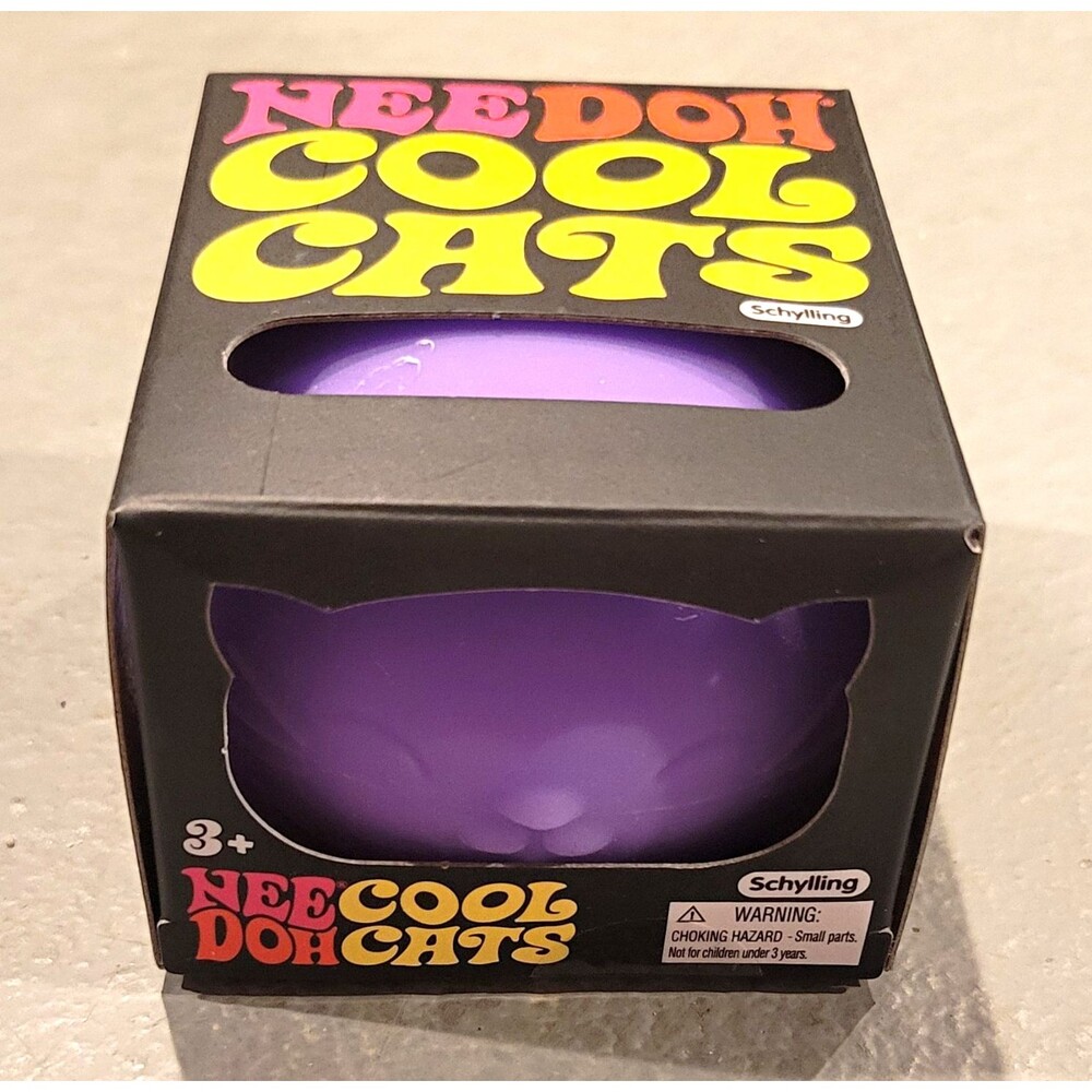 NIB NeeDoh Cool Cats In Purple